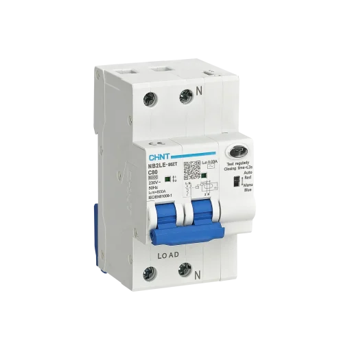 NB2LE-80ZT 1P+N C50 30mA AC 6kA  INT MT DIFF MOTO SMART